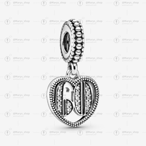 Pandora 60th Celebration Dangle Charm - Picture 1 of 2